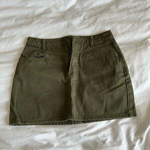 Forever 21 Khaki Green Skirt